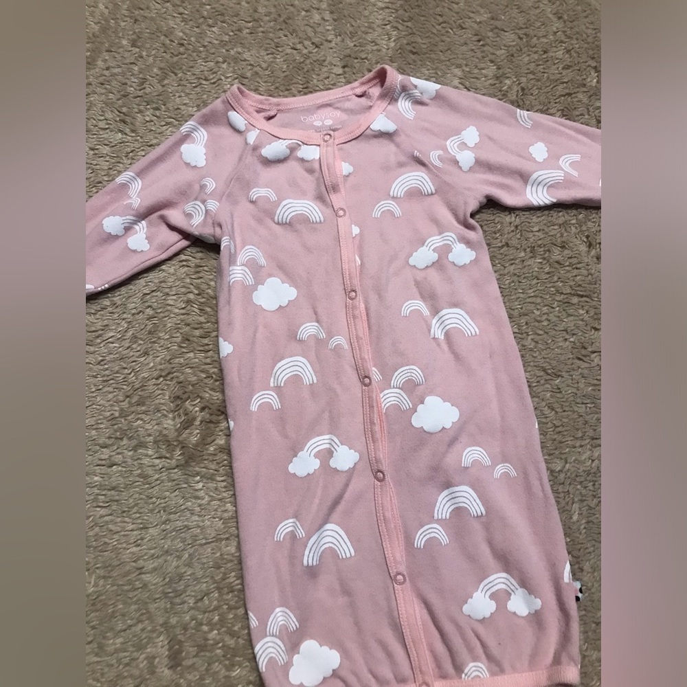 Babysoy Organic Cotton/Soy Baby Girl Gown